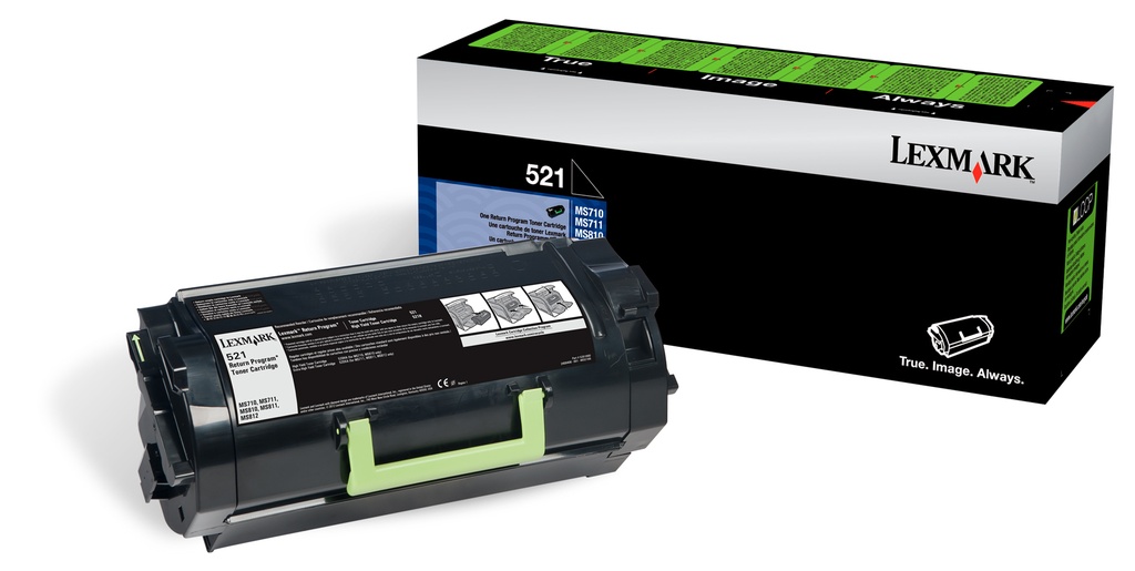 [N521] Lexmark 52D1000 (NOIR) NO.521 ORIGINALE 6K RDM