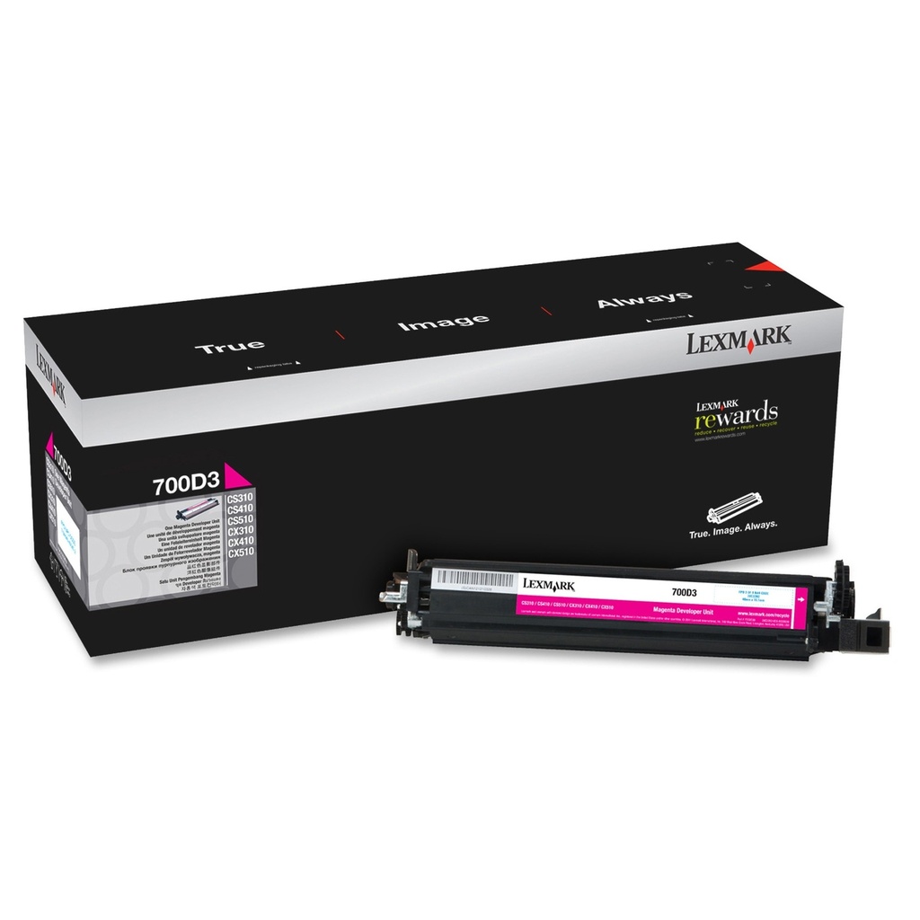 Lexmark 70C0D30 (DÉVELLOPEUR MAGENTA) NO.700D3 ORIGINAL 40K