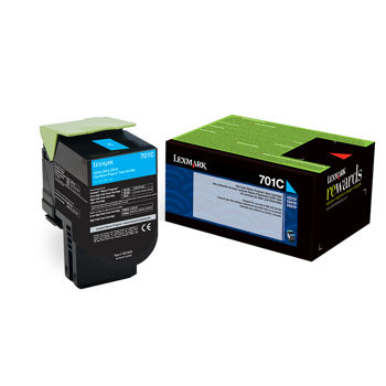 Lexmark 70C1HC0 (CYAN) NO.701HC ORIGINALE 3K