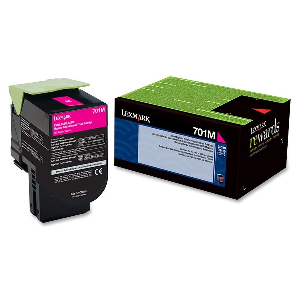 Lexmark 70C10M0 (MAGENTA) NO.701M ORIGINALE 1K RDM