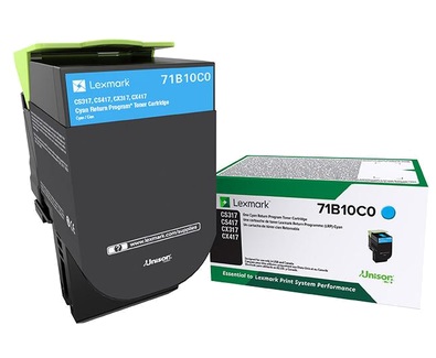 Lexmark 71B10C0 (CYAN) ORIGINALE 2,3K
