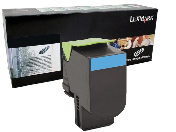 Lexmark 80C1HC0 (CYAN) NO.801HC ORIGINALE 3K