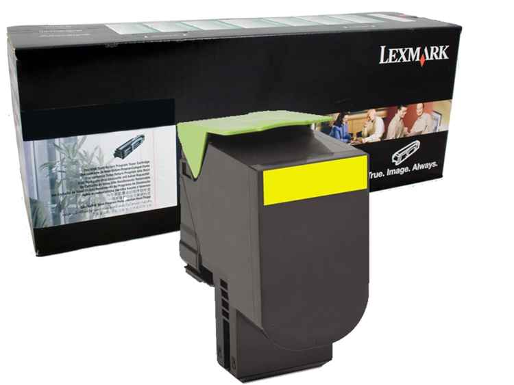 Lexmark 80C1HY0 (JAUNE) NO.801HY ORIGINALE 3K