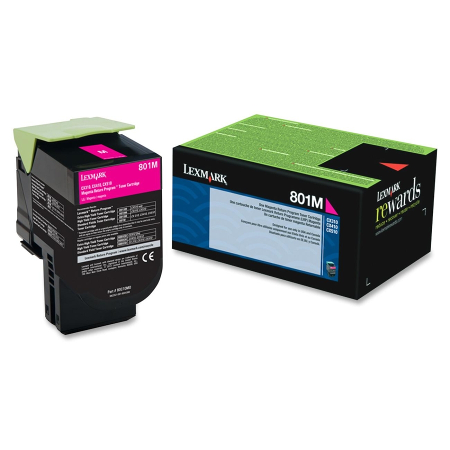 Lexmark 80C10M0 (MAGENTA) NO.801M ORIGINALE 1K
