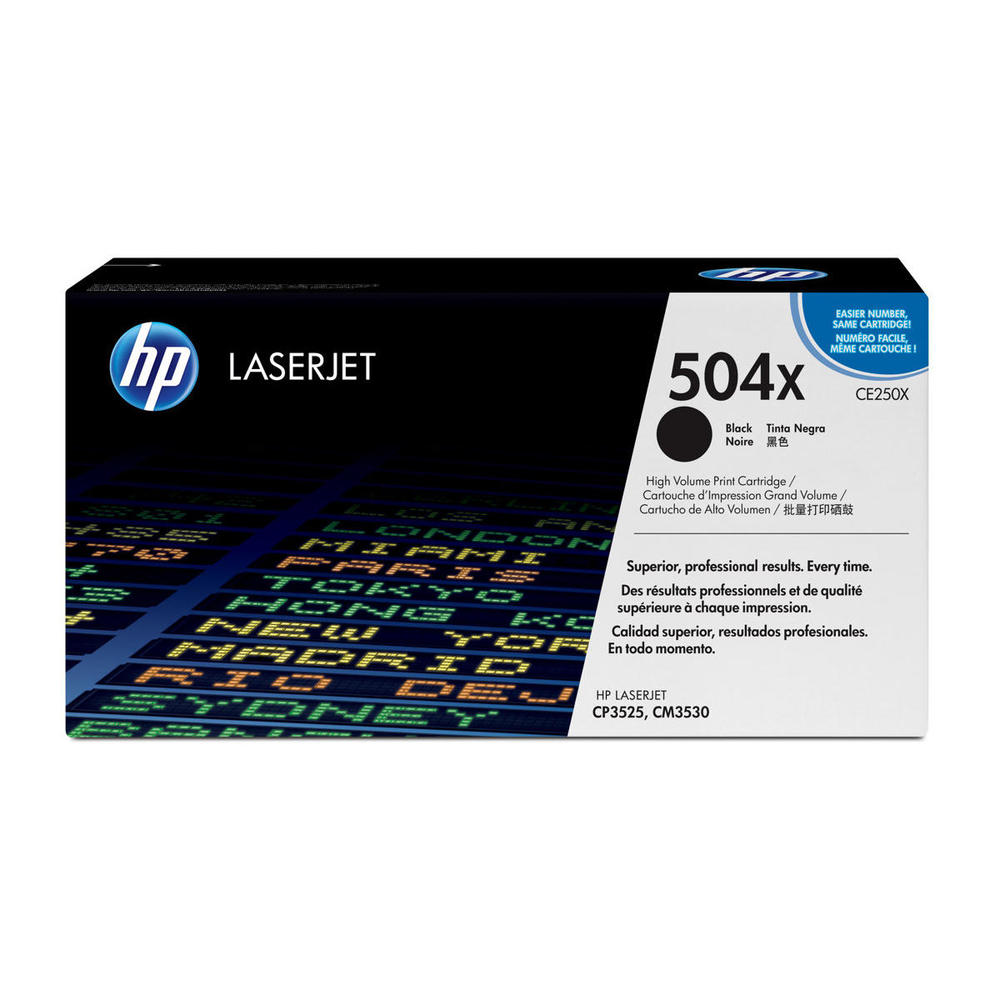 HP CE250X (NOIR) NO.504X ORIGINALE 10.5K