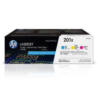 HP CF253XM (CYAN/MAGENTA/JAUNE) NO.201X ORIGINALE SYN
