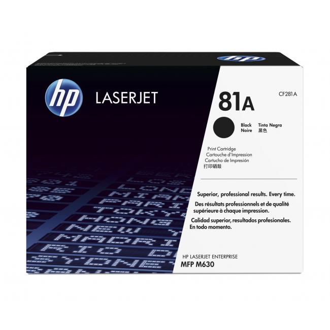 HP CF281A (NOIR) NO.81A ORIGINALE 10,5K DCS
