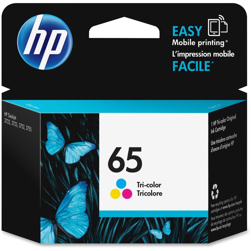 HP N9K01AN (COULEUR) NO.65 ORIGINALE 100P RDM