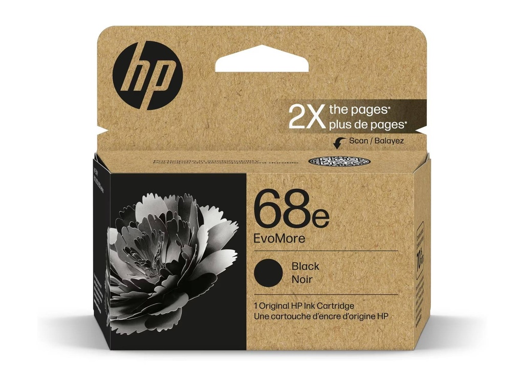 HP 7FP22TN (NOIR) NO.68E ORIGINAL 320P RDM