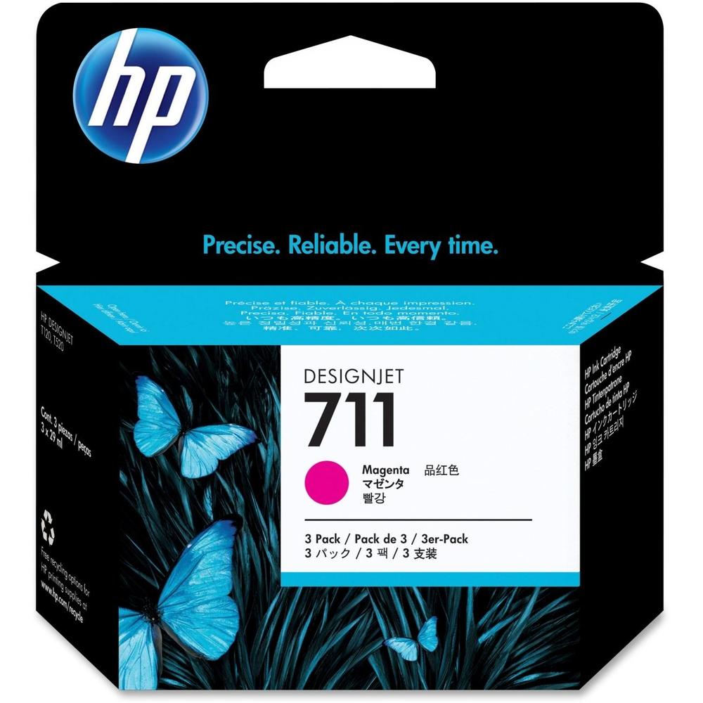 HP CZ135A (MAGENTA) NO.711 3/BTE ORIGINALE 29ML PLUS DISPONIBLE VOIR GÉNÉRIQUE