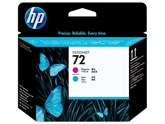 HP C9383A (TÊTE CYAN/MAGENTA) NO.72 ORIGINALE