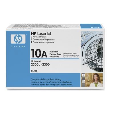 HP Q2610D (NOIR) NO.10A (2X Q2610A / BTE) ORIGINALE