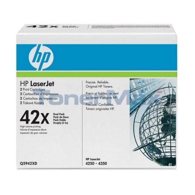 HP Q5942XD (NOIR) NO.42X 2/ BTE ORIGINALE 20K/CH
