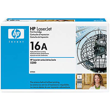 HP Q7516A (NOIR) NO.16A ORIGINALE