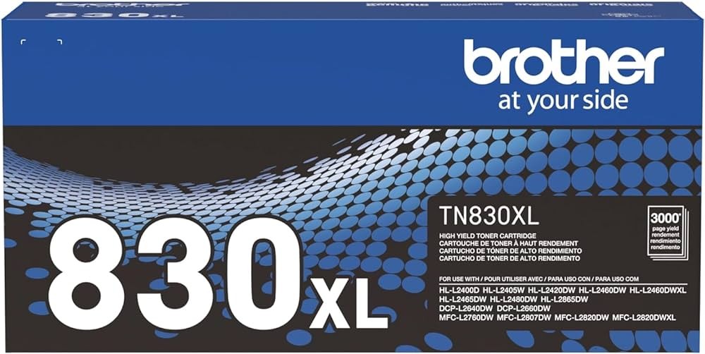 BRO TN-830XL (NOIR) ORIGINALE 3K RDM