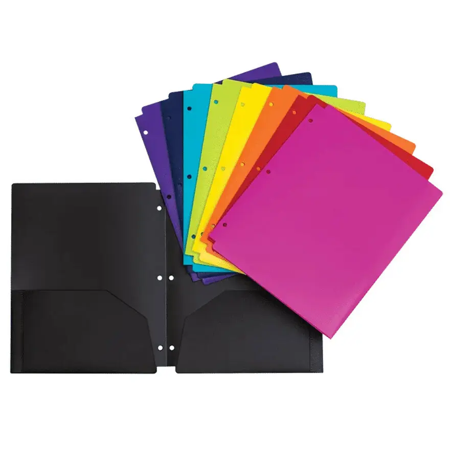 PORTFOLIO 3 TROUS VINYLE ASSORTIS