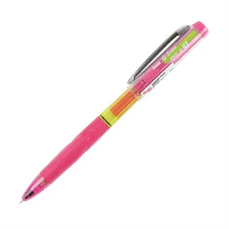 Pentel Q-ERASE Porte Mine, 0,5mm Barillet Rose