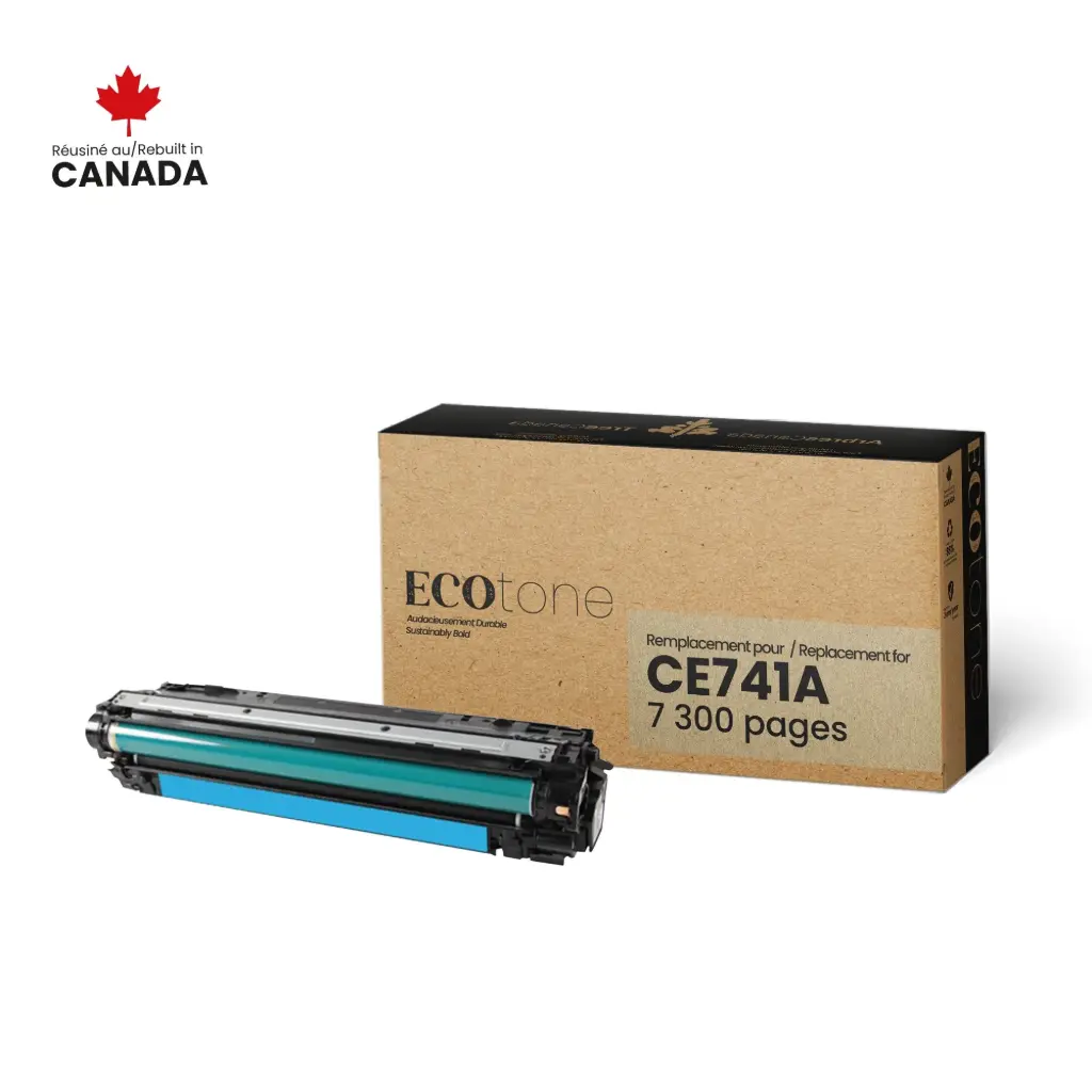 HP CE741A (CYAN) RECYCLÉE NO.307A 7.3K NUT