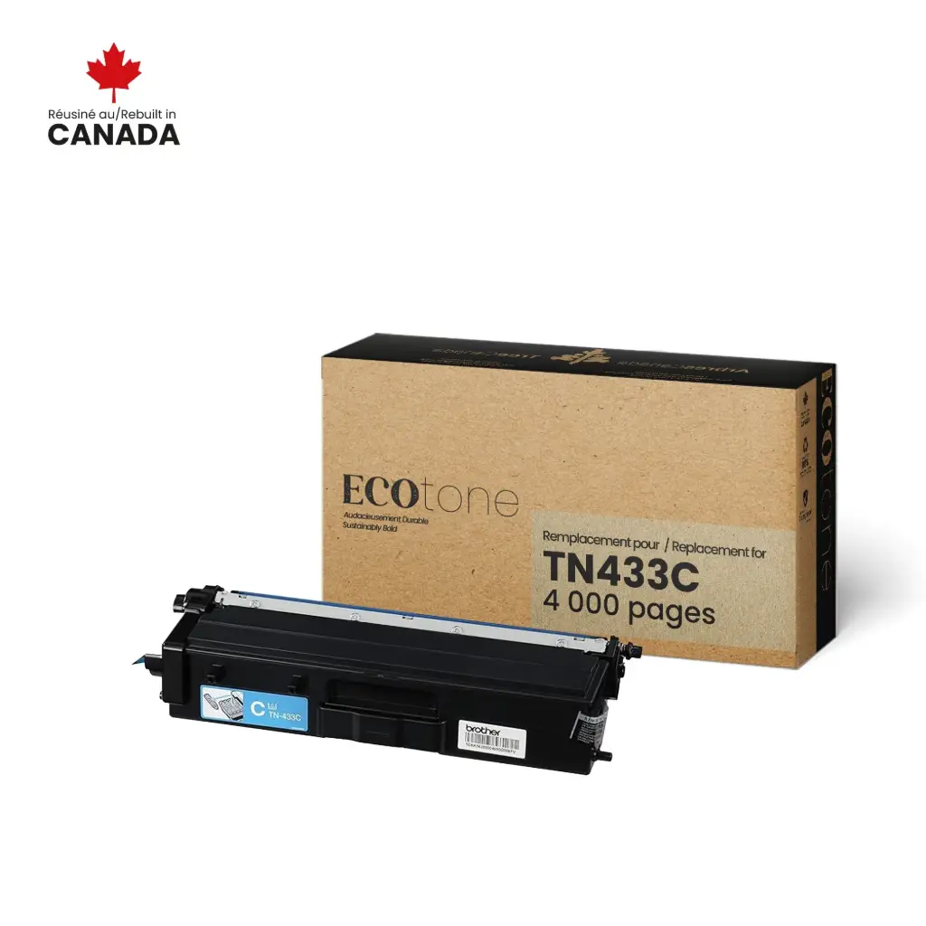 BRO TN-433C (CYAN) RECYCLÉE 4K NUT