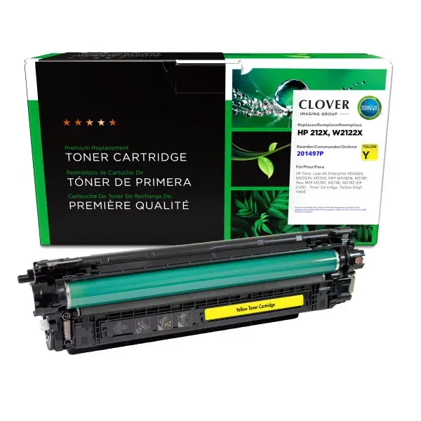 [RW2122X] HP W2122X (JAUNE) NO.212X RECYCLÉE 10K WPP