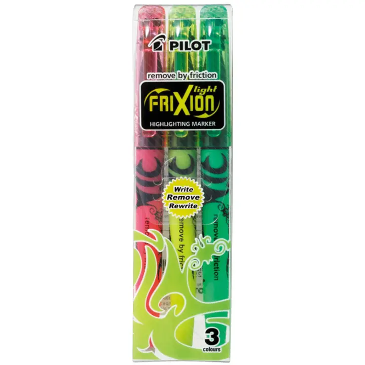 SURLIGNEURS EFFACABLES FRIXION ASSORTIS 3/PAQUET 