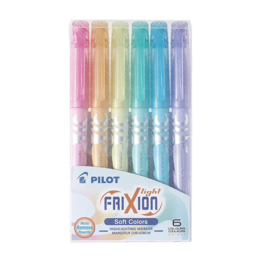 SURLIGNEUR FRIXION PASTEL /6 EFFAÇABLE