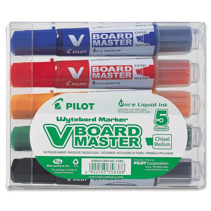 MARQUEUR TABLEAU BLANC PILOT -        5 / Ensemble