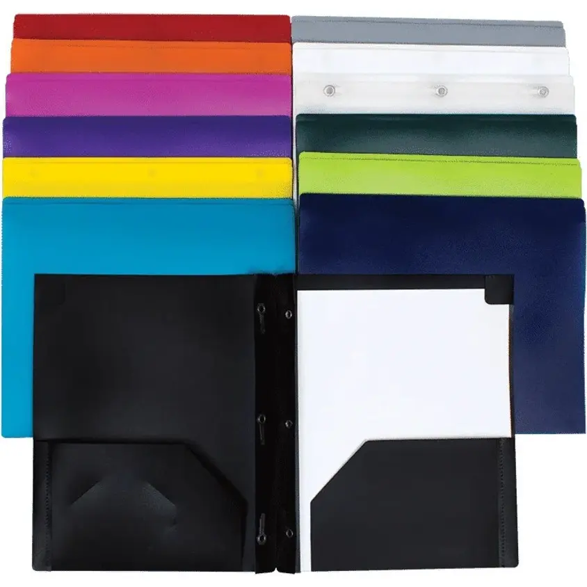 Portfolio duotang avec Attaches et pochettes en Vinyle