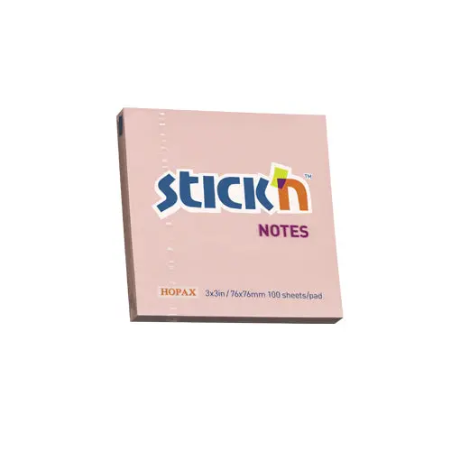 POST-IT 3 X 3  100P PASTEL ROSE STICK'N
