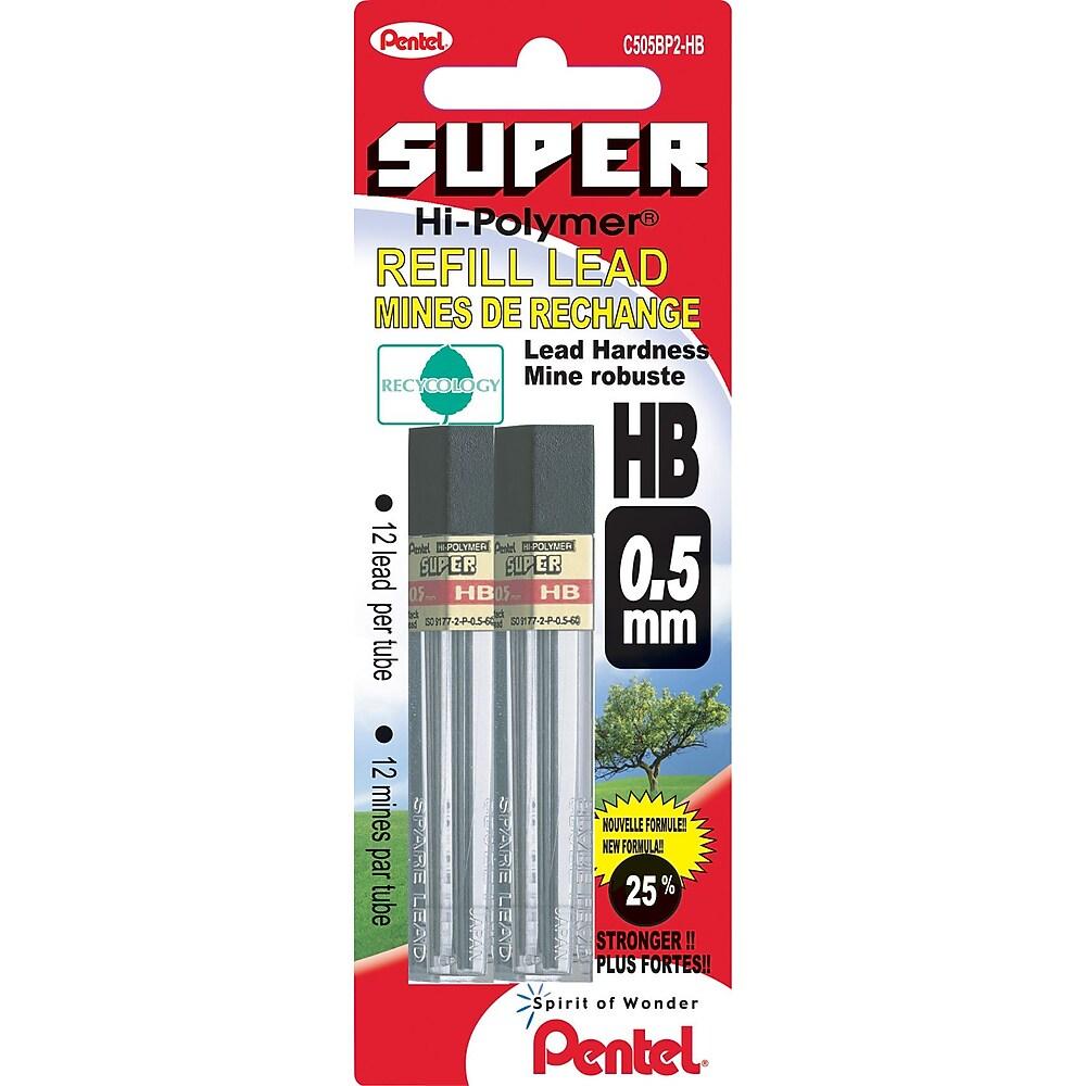 MINE HB 0.5mmHI-POLY.SUP. @2 TUBES DE 12