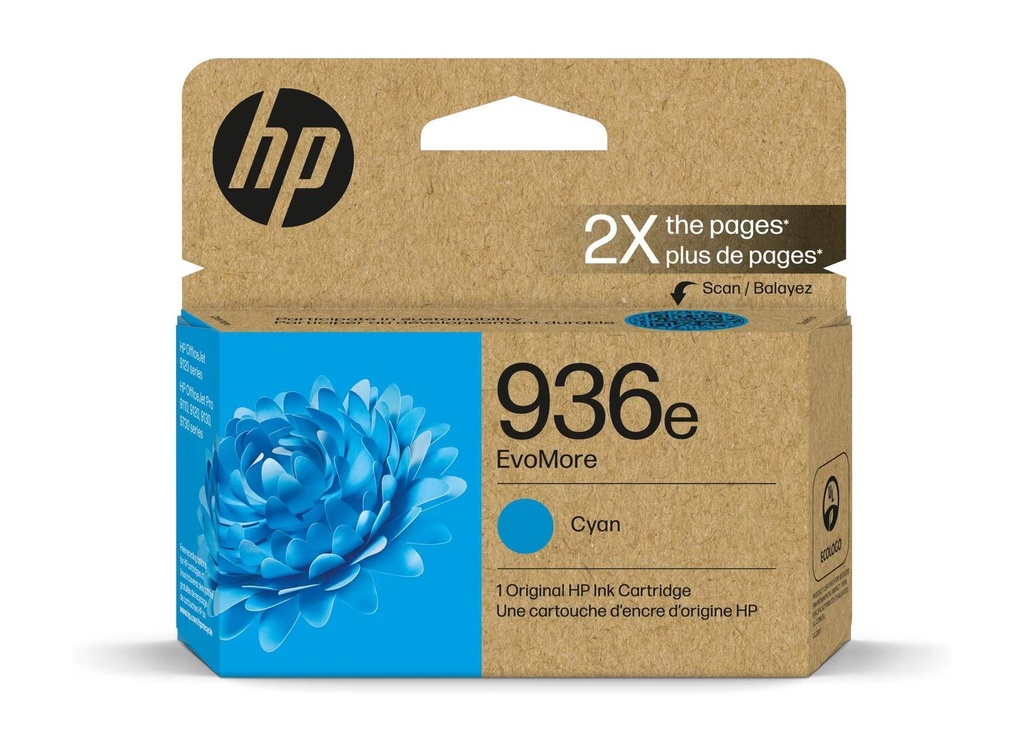 HP 4S6V3LN (CYAN) NO.936E ORIGINALE 1.6K RDM