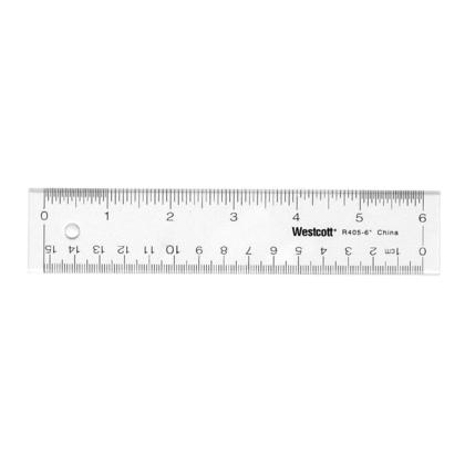 [40806] Westcott - Règle flexible en vinyle 15 cm/6"