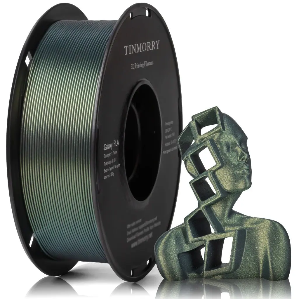 [TFPLAGALAXYGREEN] TINMORRY PLA Galaxy – 1,75 mm – 1 kg (Vert)