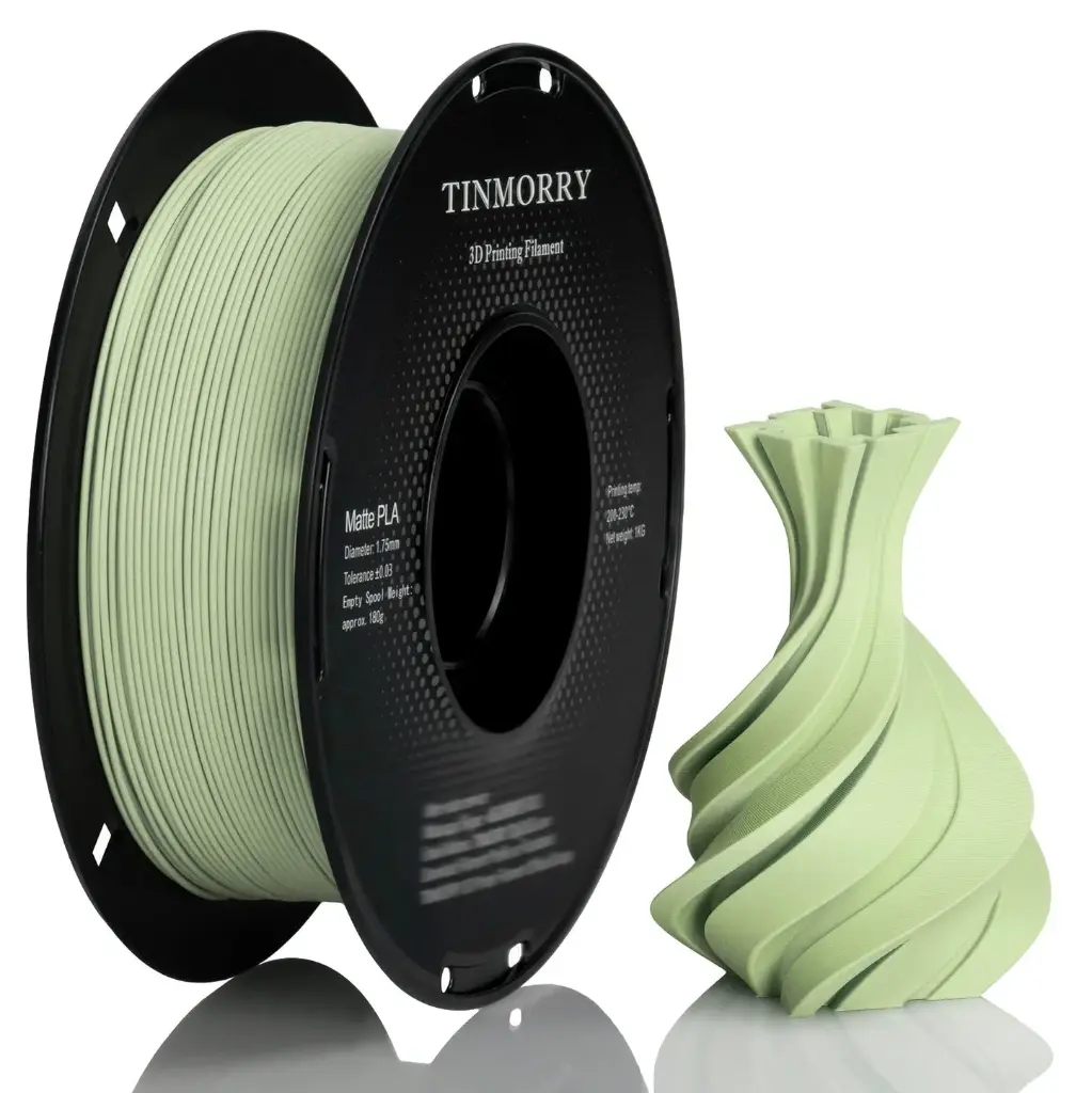 [TFPLAMATTEGREEN] TINMORRY PLA Mat – 1,75 mm – 1 kg  (Vert)