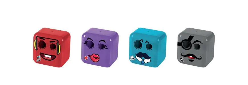 Taille-crayons Adel double cube à motif