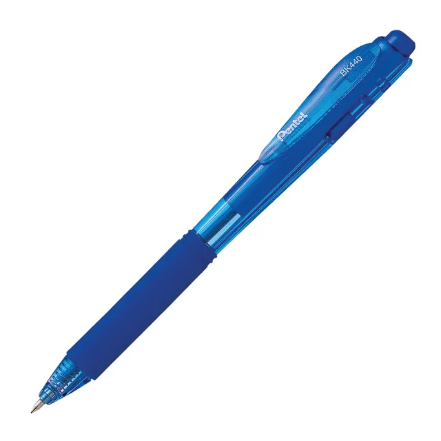 [BK440-C] WOW! STYLO À BILLE RÉTRACTABLE (1,0MM) POINTE GRASSE (BLEU)