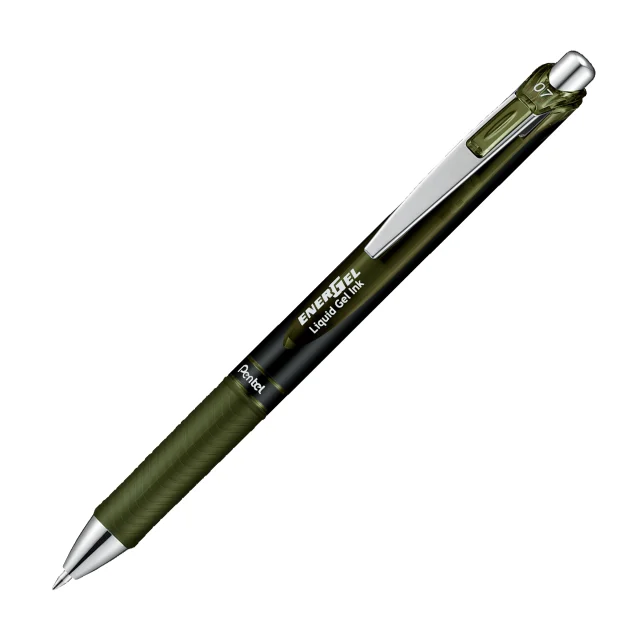 EnerGel Couleurs Sombres Rétractable Stylo à Encre Gel, (0,7mm) Pointe en Métal