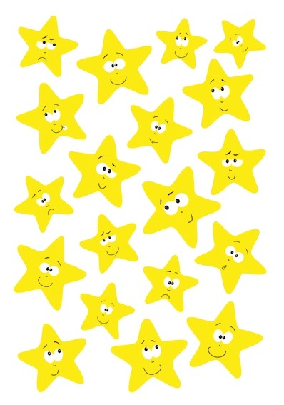 HERMA Autocollants MAGIC Étoiles, jaune fluo 