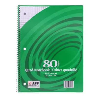 CAHIER SPIRALE 4C-1" APP