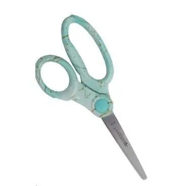 Ciseaux ACME Marbre liquide Pointus 7'' Turquoise/Bleu