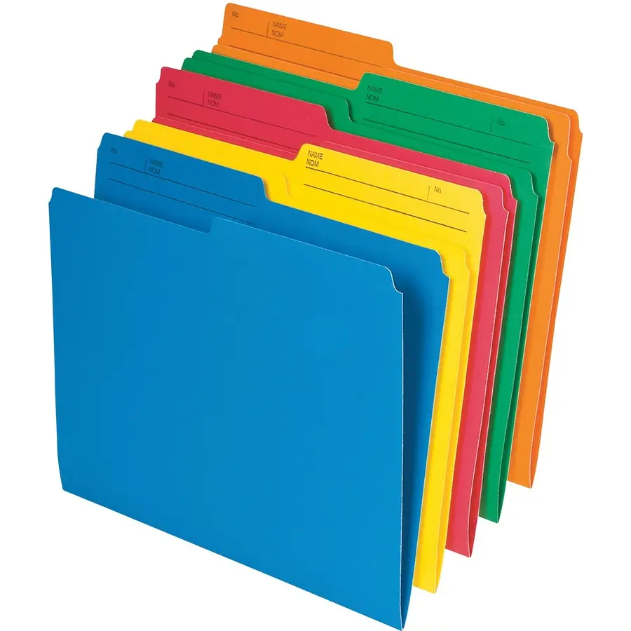 Chemise à dossier Légal couleurs assorties pqt/10