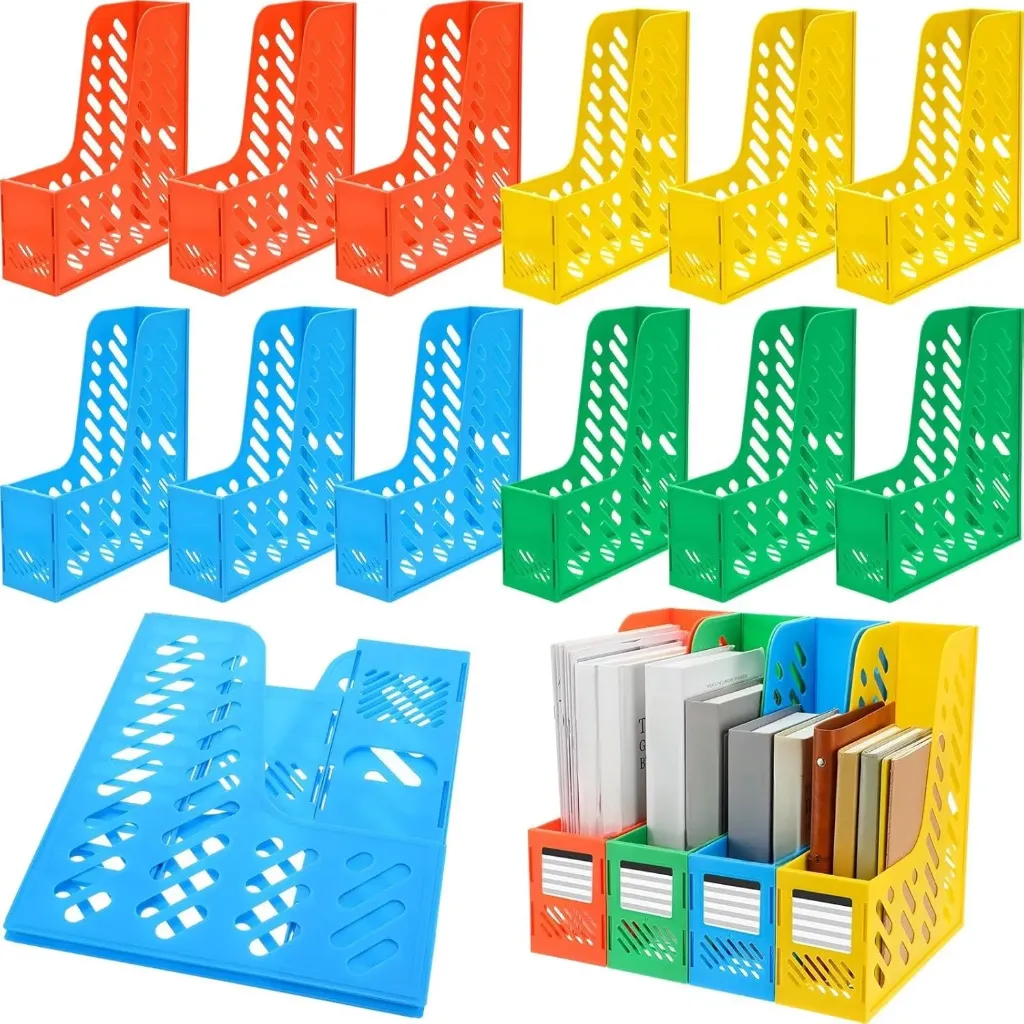 [CLASSEURREVUECOULEUR] CLASSEUR À REVUES EN PLASTIQUE COULEURS ASSORTIES 1 UNITÉ