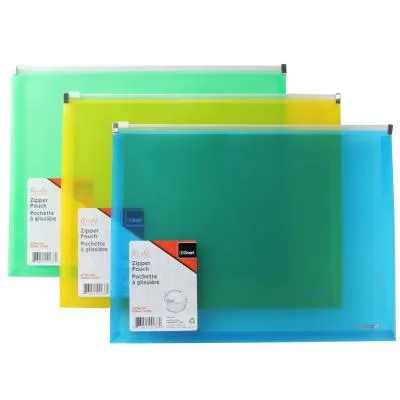 Enveloppe expansible à glissière, assortie