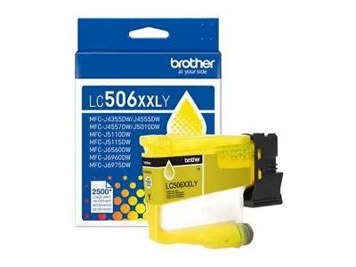 Brother LC506XXL Jaune Originale jusqu'à 2,5K Pages