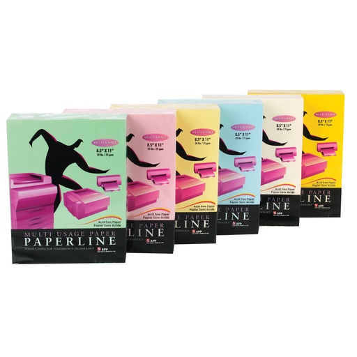 [01301] PAPIER COULEUR PASTEL LETTRE PQT/500     20 lb      IVOIRE 