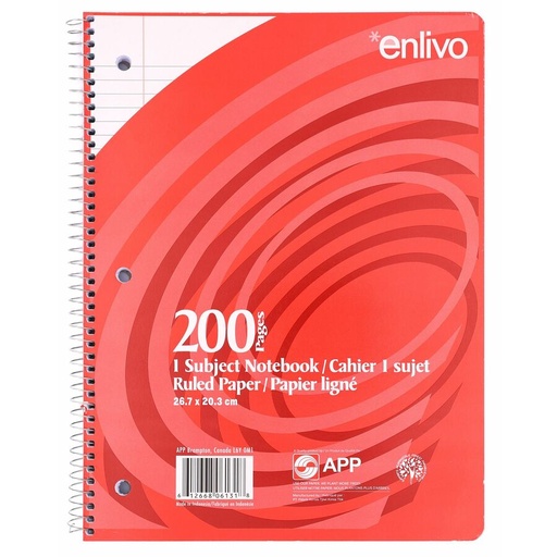 [06131] CAHIER SPIRALE 200 PAGES