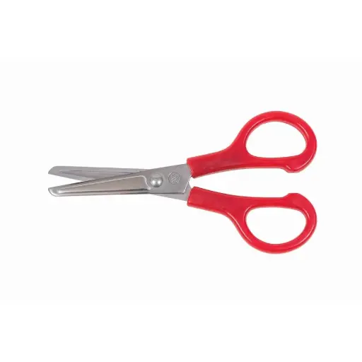 [11236/6400-475] CISEAUX DROITIERS 4.75" ROND ROUGE