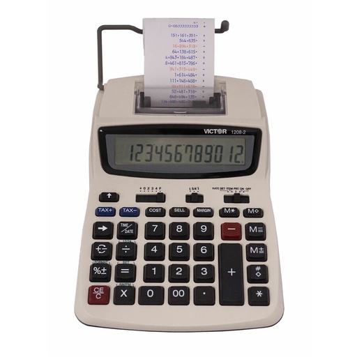 [1208-2] CALCULATRICE À IMPRIMANTE VICTOR 12 chiffres.
