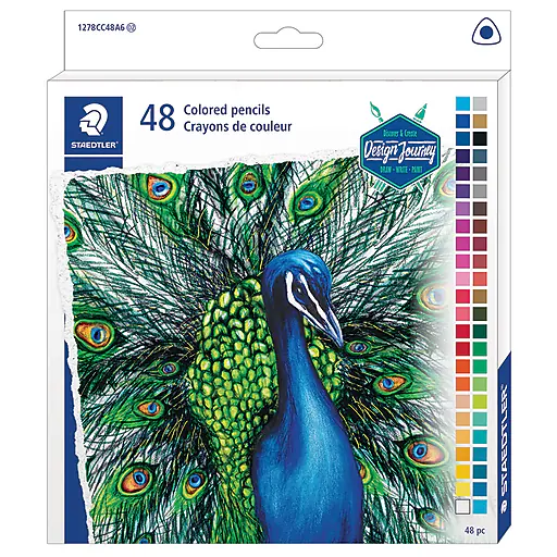 [1278CC48] CRAYON COUL. Hexagonal Staedtler/48