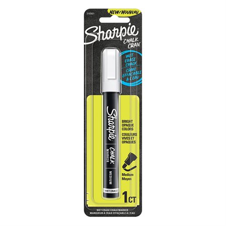 [17500] MARQUEUR À CRAIE SHARPIE BLANC EFFACABLE À L'EAU